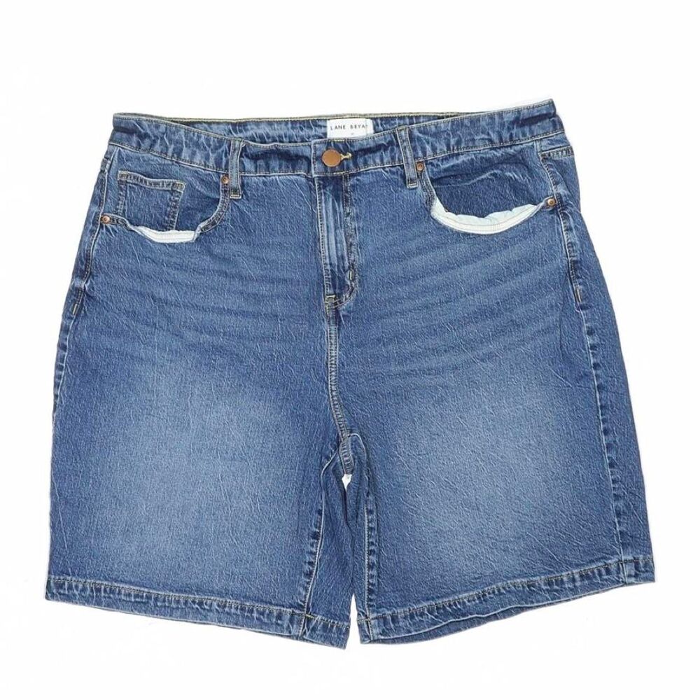 Lane Bryant Plus Size Denim Jean Shorts Size 18 Blue